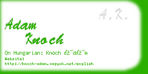 adam knoch business card